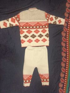 Vintage Knit Baby Outfit Set