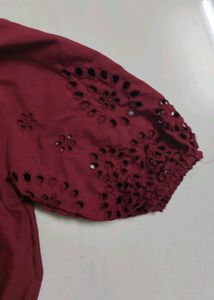 Chic Maroon Mini Dress