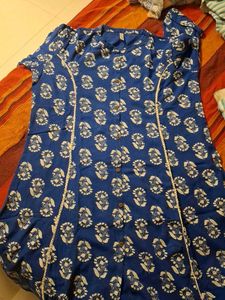 Blue Floral Print Tunic