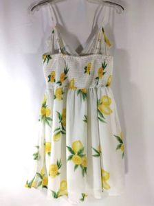 White Summer Floral Dress