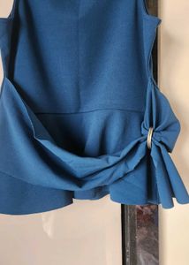 Blue Sleeveless Top