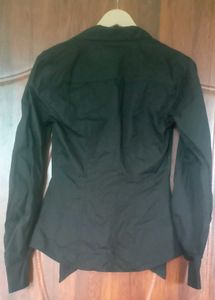 MANGO SUIT black button down slim fit Shirt