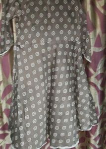 Brown Patterned Dress