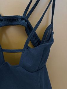 Newme Black Strappy Top