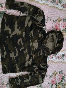 Camo Print Hoodie