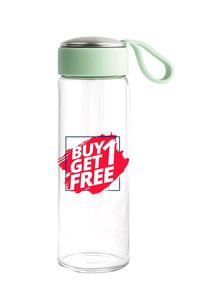 Mint Green Glass Water Bottle