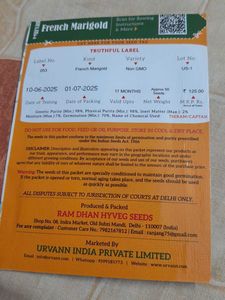 WINTER FLOWERING PLANTS-FRENCH MARIGOLD SEEDS