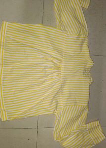 Striped Yellow Blouse