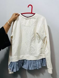 White Full Sleeve Tshirt