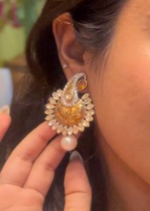 Elegant Paisley Drop Earrings