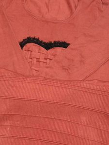 Cute Heart Detail Top