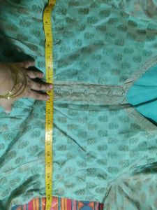 Mint Green Patterned Kurti