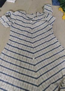 Blue Plaid Dress
