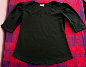 Elegant Dark Green Top