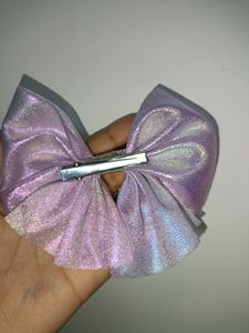 Combo Of Lavender Bow Clip &amp; Hand Bracelet!