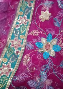 Elegant Floral Saree