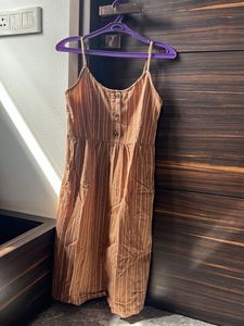 Mango Striped Pocket Dress