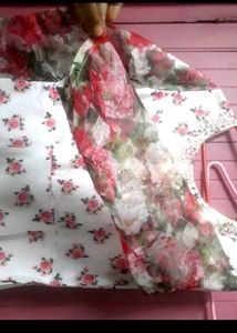 Flower Print Ethinic Gown