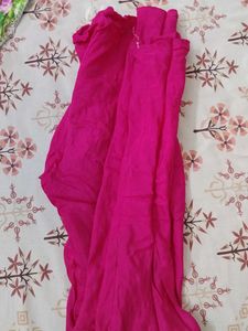 Hot Pink Embroidered Bridal Kurta Set