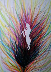 Krishna in the Feather – A Colorful Soul