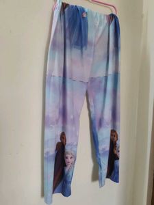 Purple & Blue Frozen Print Convertible Pant |Daily