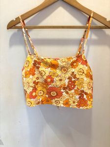 Back Tie Beautiful Floral Top