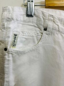 Armani White Trousers