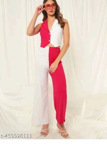 Pink &amp; White Co-ord Set