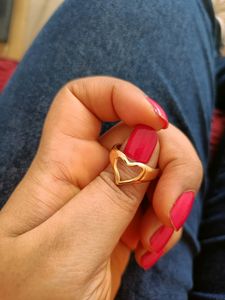 Anti-tarnish Heart Ring