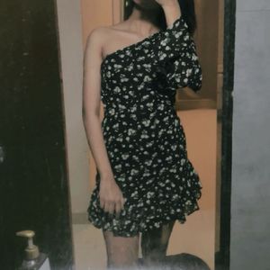 Floral One Shoulder Dress