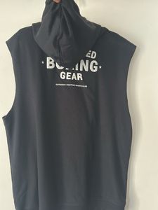 Outshock Black Sleeveless Hoodie