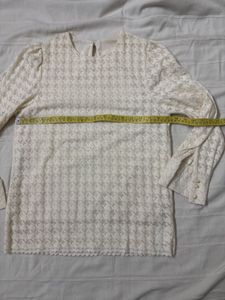 Houndstooth Print Top