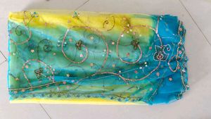 Blue And Yellow Lahenga For Festive Wear ☺️
