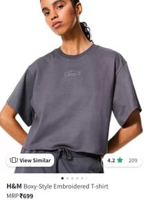 H&M Embroidered Tee