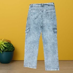 Acid Wash Cargo Jeans size 28 (O-5)