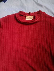 Vintage Ribbed Knit Top