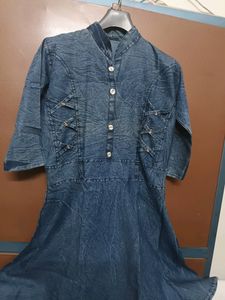 Denim frock style middy