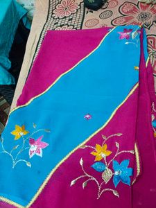 Rose Pink Colour Saree