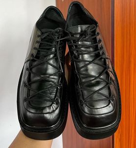 Corset Tie Up Derby Platforms