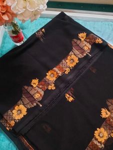 🥀Elegant Black Saree🥀