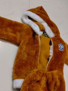 Baby Boy Orange Brown Colour Fur Winter Wear