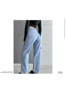 6 Pocket High Waisted Denim Jeans!