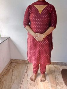 Churidhar Set With Long Dupatta
