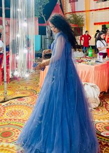 Royal Blue Embellished Gown