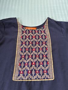 Elegant Navy Blue Kurta