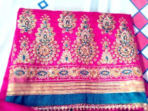 silk suit with saree