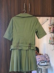 Pista Green Colored Dress