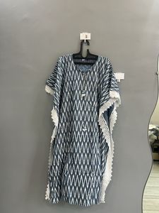 Stylish Blue Kaftan Kurta (M)