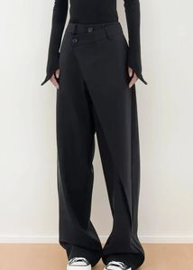 Unique Asymmetrical Black Pants