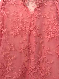 Baby Pink Colour Kurta Shrug